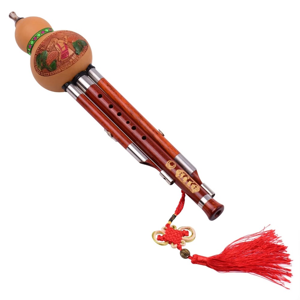 Musical Instrument In Chinese - 3-Tone C Key Hulusi Gourd Flute