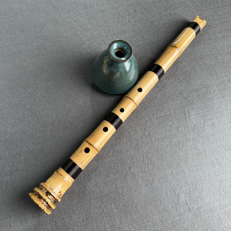 Musical Instrument In Chinese - 5 Hole Shakuhachi Chinese Tradition Shakuhachi