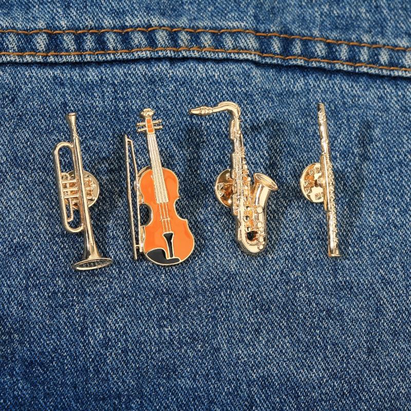 Musical Instrument In Orchestra - 1Pcs Orchestra Inspired Badge, Humorous Music