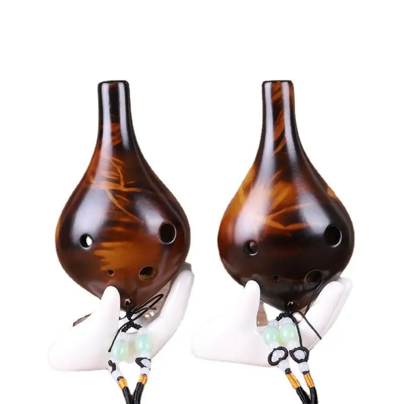 Musical Instrument In Chinese - 6 Hole Small Size Ocarina Strawfire