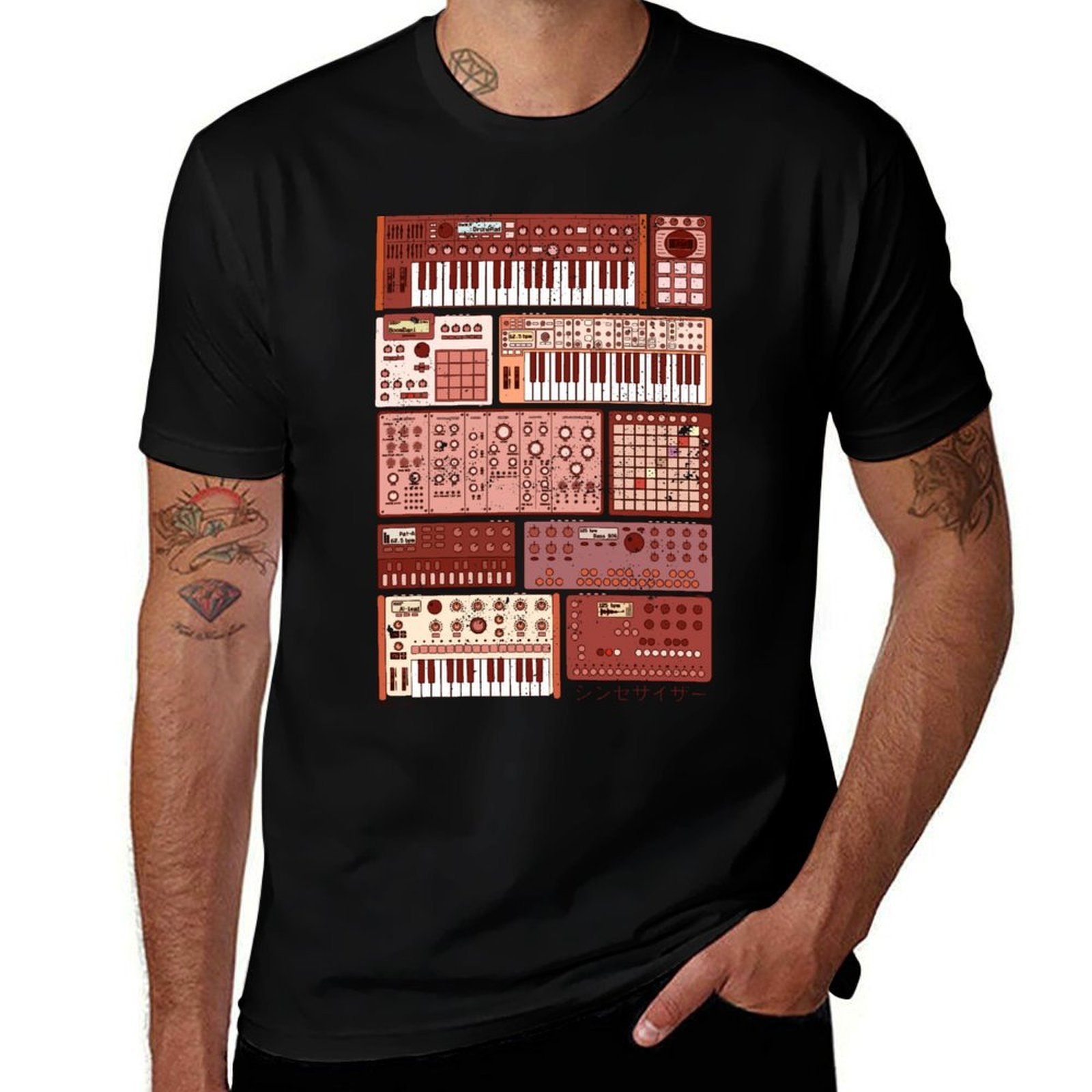 Musical Instrument Synthesizer - Synthesizers and Electronic Music Instruments T-Shirt
