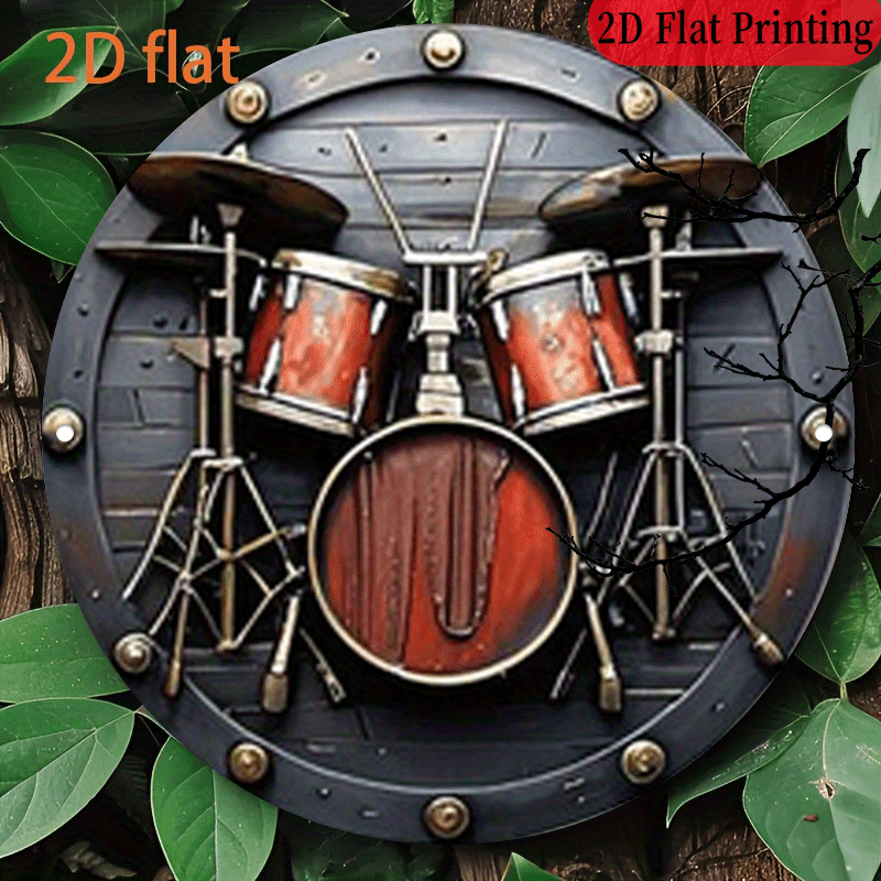 Musical Instrument Sign - 2D Flat, 1pc, 20.32x20.32 cm 2D
