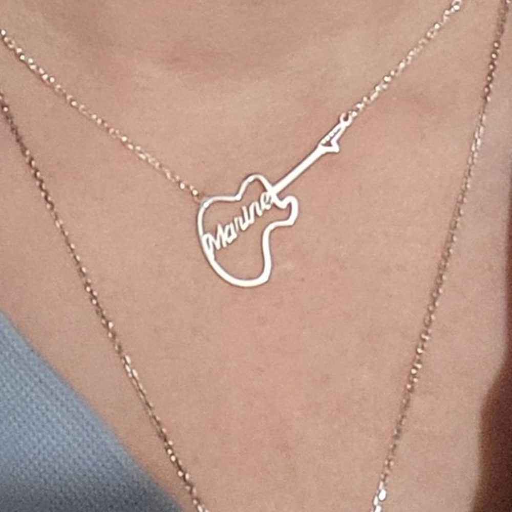 Personalized Guitar Symbol Nam - Musical Instrument Name ulasan dan harga