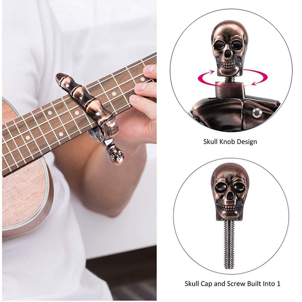 Guitar Capo Skull Capo for Aco - Musical Instrument In English ulasan dan harga