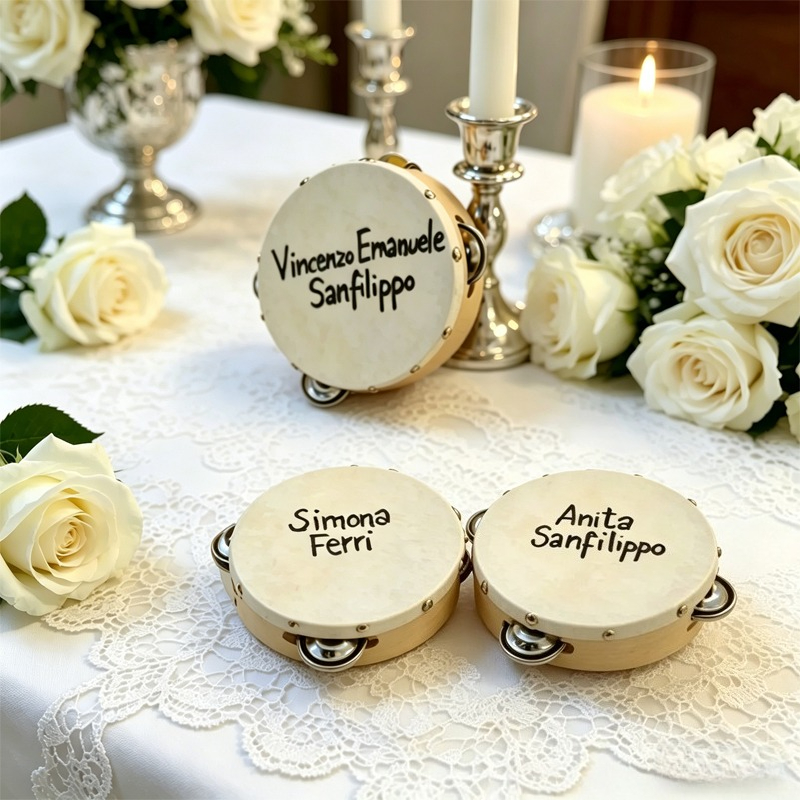 3/5PCS ﻿ Wedding Tambourine Dr - Musical Instrument Name ulasan dan harga