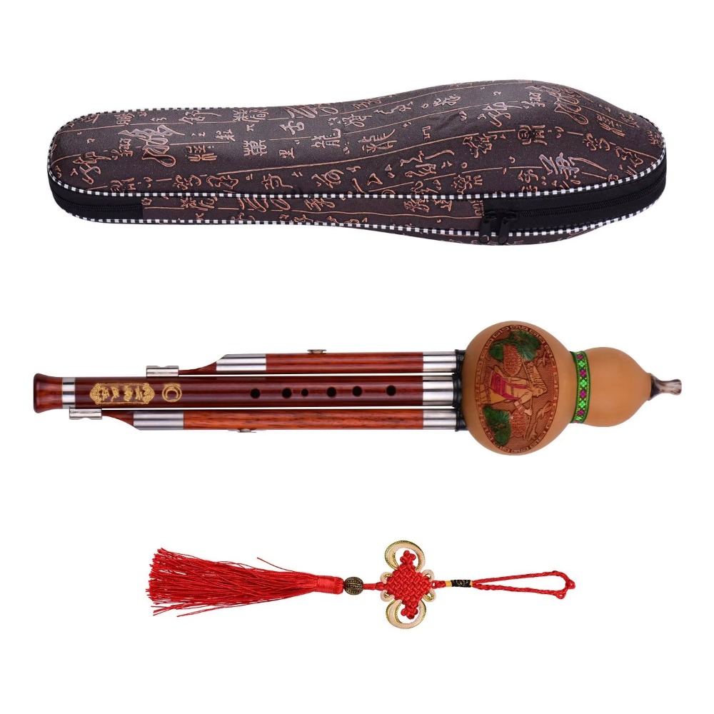 3-Tone C Key Hulusi Gourd Flut - Musical Instrument In Chinese ulasan dan harga