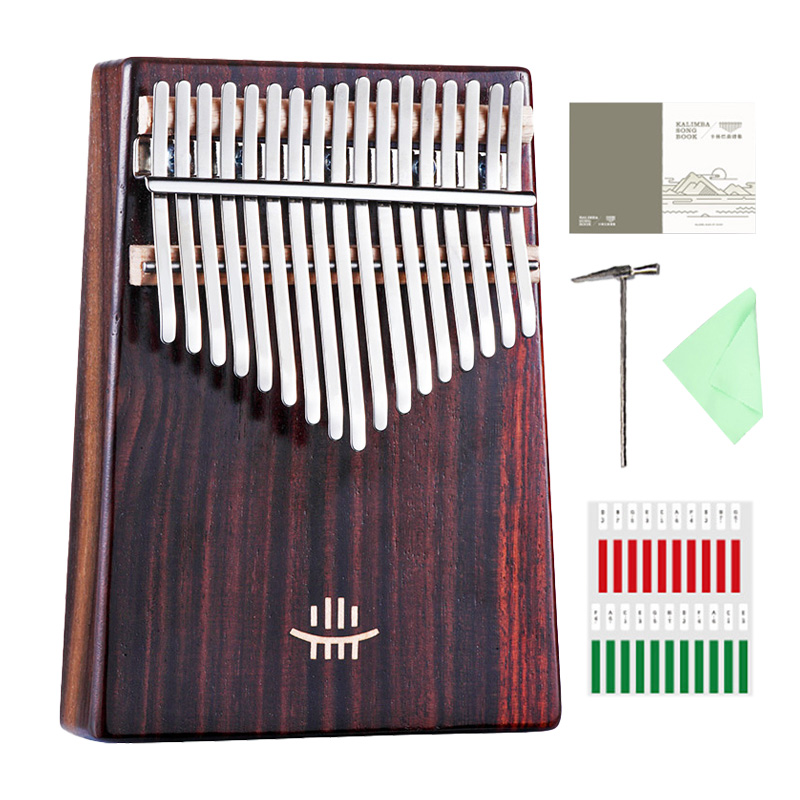 Hluru Kalimba 17 Keys with Hol - Musical Instrument Kalimba ulasan dan harga