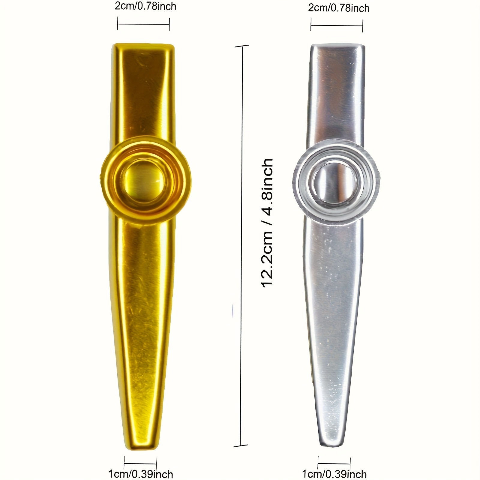 7pcs Metal Kazoos Simple Desig - Musical Instrument In English ulasan dan harga