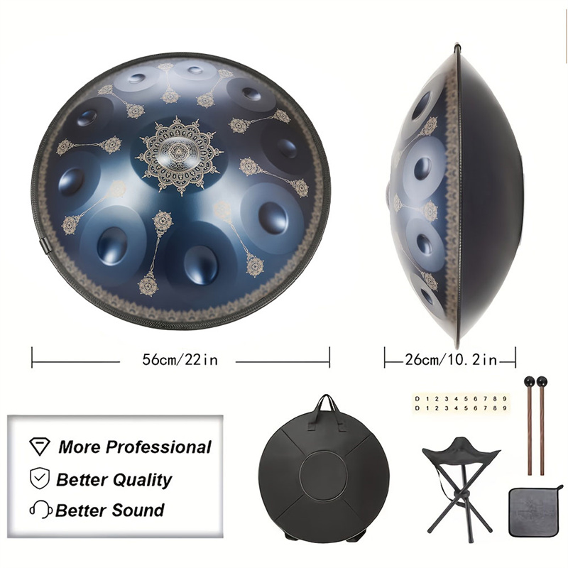 10 Notes Handpan Drum 22 Inch  - Musical Instrument Note ulasan dan harga