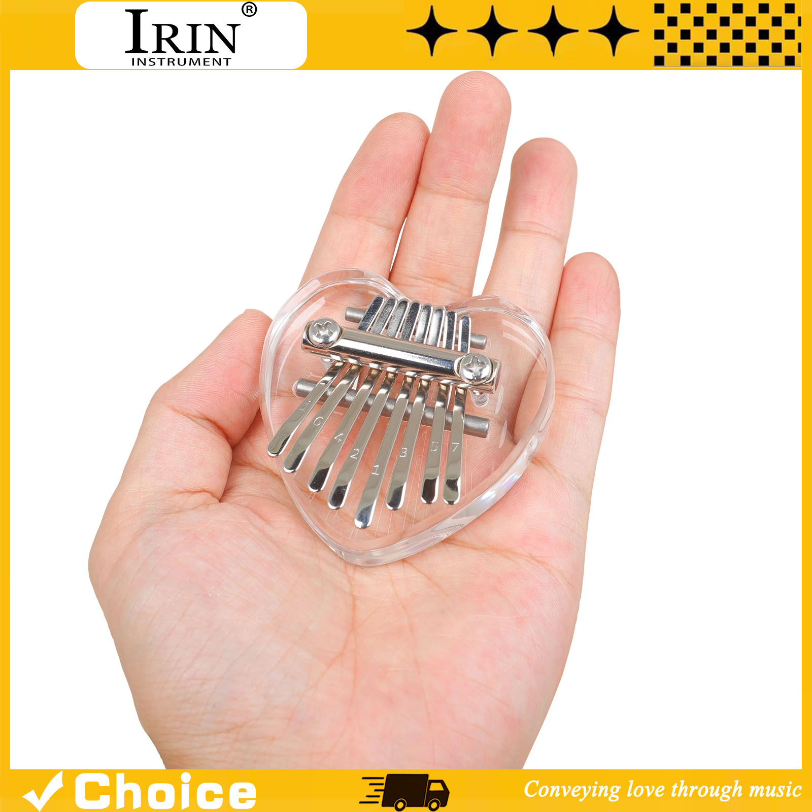 8-Key Kalimba Mini Thumb Piano - Musical Instrument Kalimba ulasan dan harga