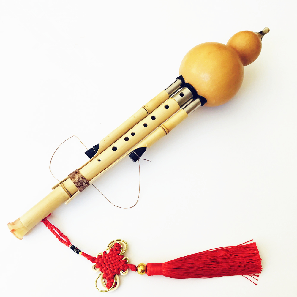 Chinese Handmade Hulusi Golden - Musical Instrument In Chinese ulasan dan harga
