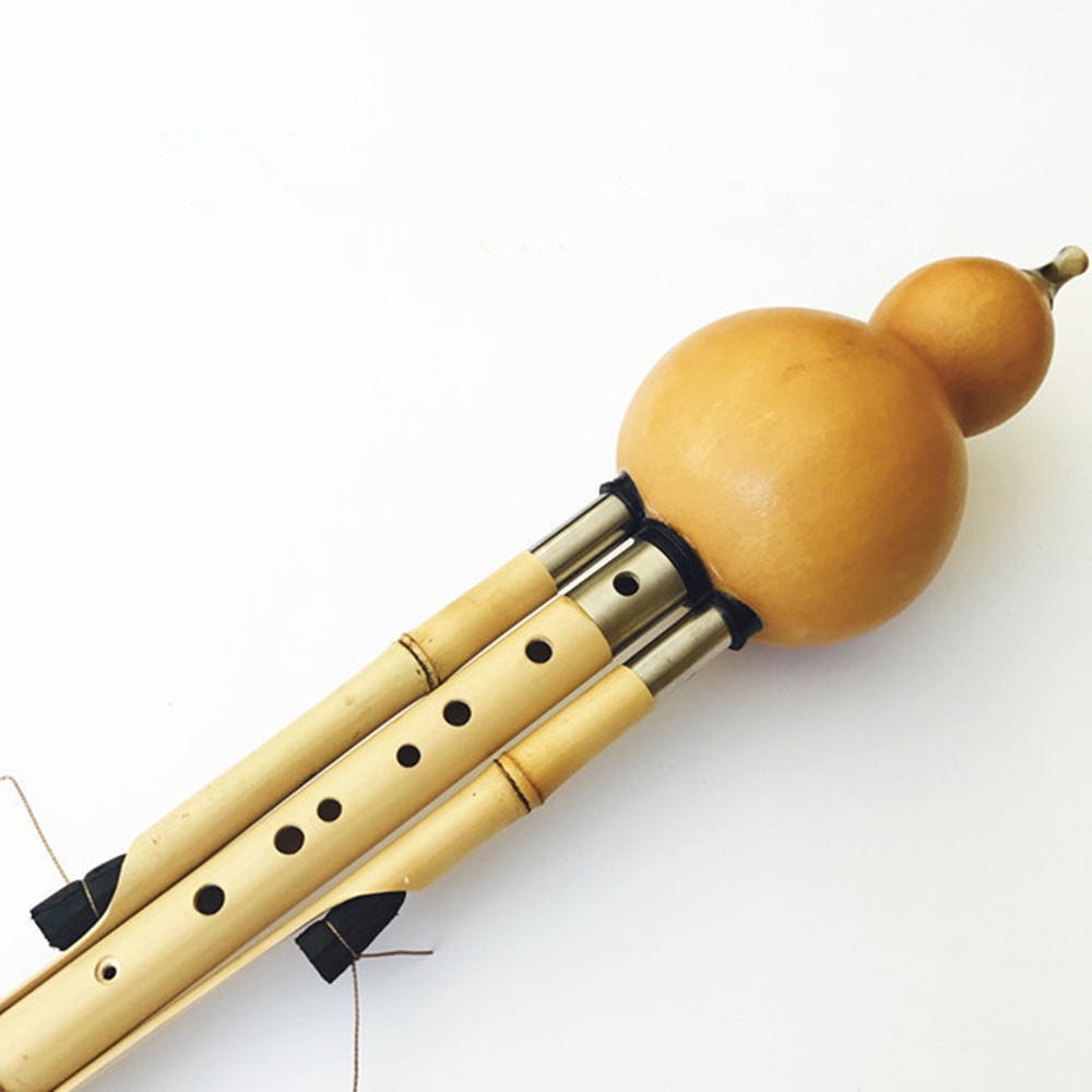 Chinese Handmade Hulusi Golden - Musical Instrument In Chinese ulasan dan harga