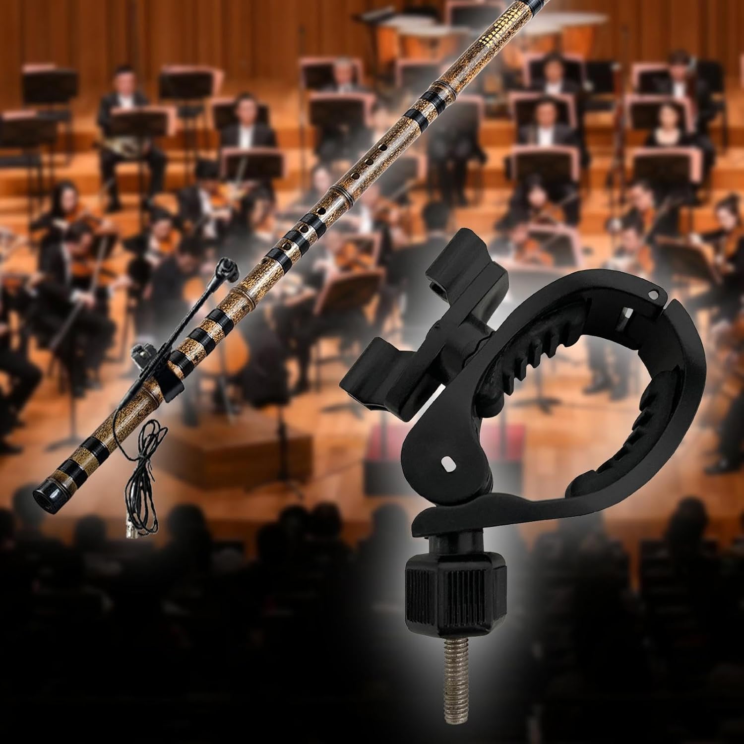 Flute Clip Microphone Stands f - Musical Instrument In Orchestra ulasan dan harga