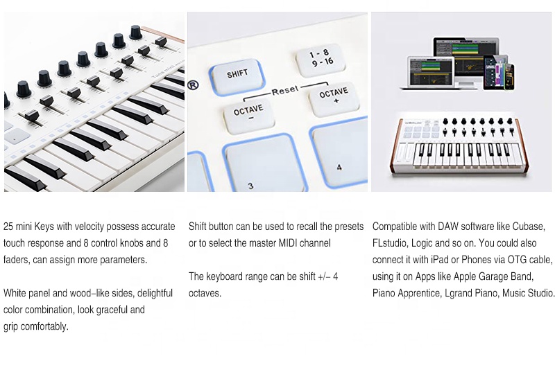 Brand 8 Encoders Faders USB MI - Musical Instrument Brands ulasan dan harga