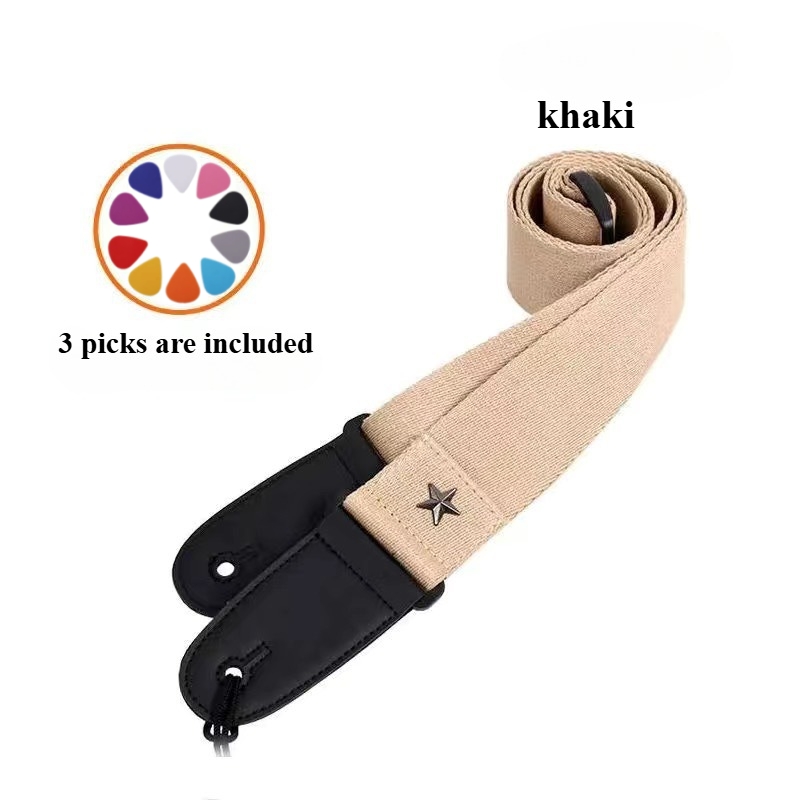 Embroidered Cross Guitar Strap - Musical Instrument In English ulasan dan harga