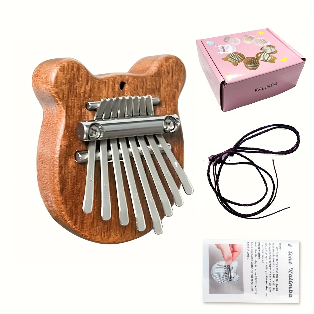 8 Key Mini Wooden Kalimba Pian - Musical Instrument Kalimba ulasan dan harga
