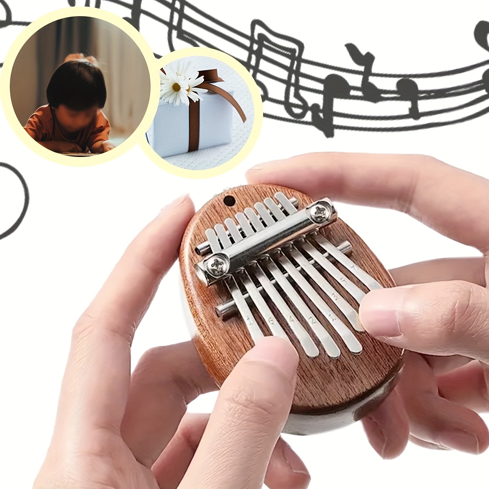 8 Key Mini Wooden Kalimba Pian - Musical Instrument Kalimba ulasan dan harga