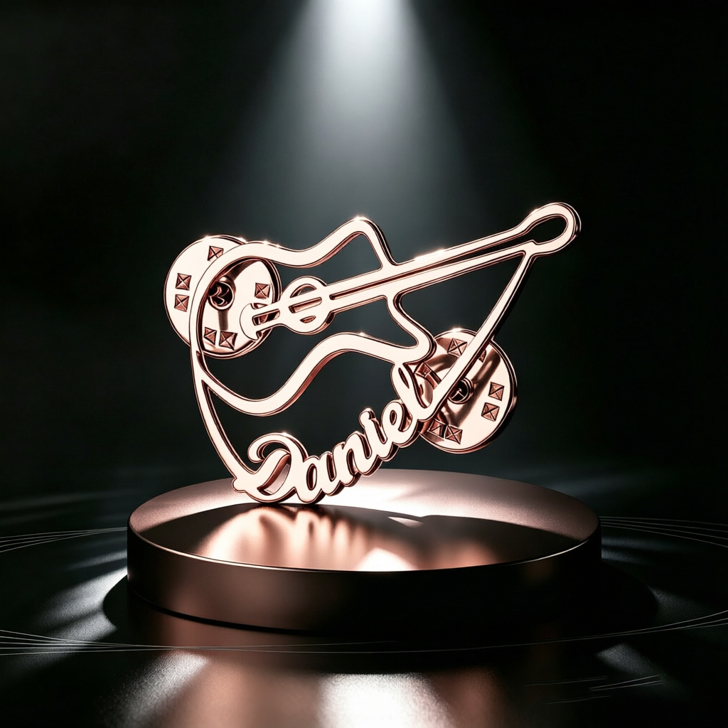 Personalized Violin Brooch Cus - Musical Instrument Name ulasan dan harga