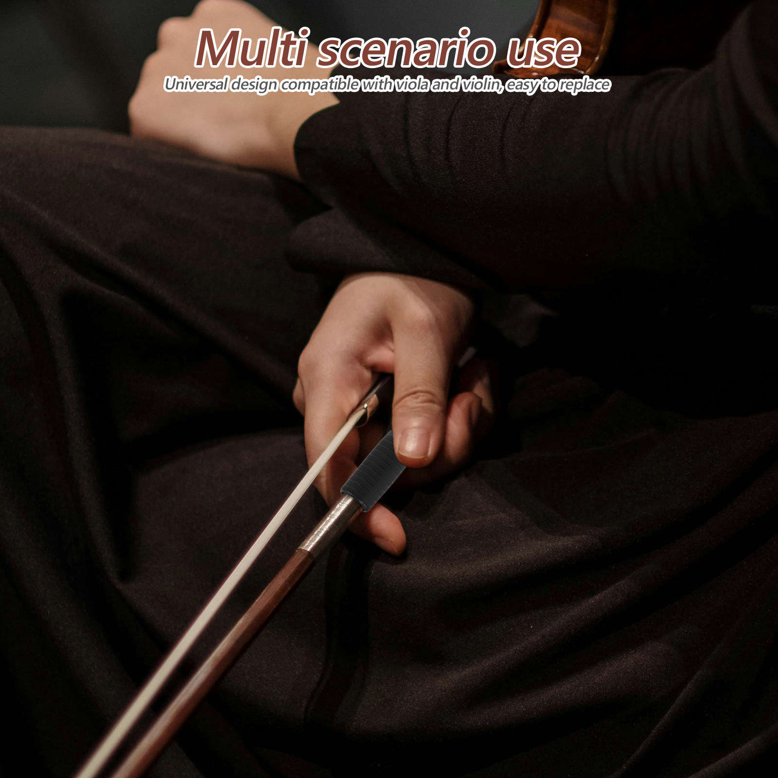 5pcs Violin Bow Grips Rubber P - Musical Instrument Viola ulasan dan harga