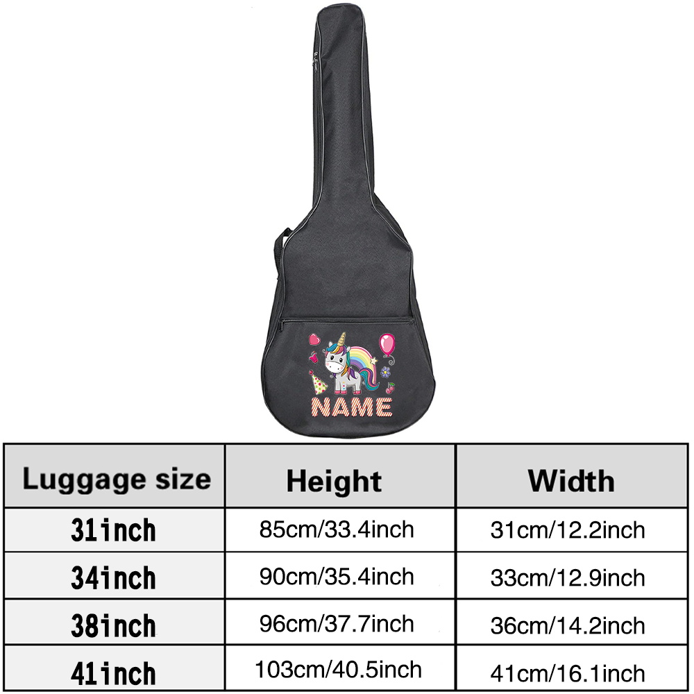 Customized Name Guitar Bag 36- - Musical Instrument Name ulasan dan harga