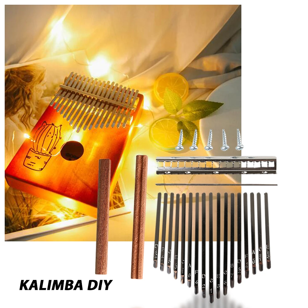 DIY 17 Tone Kalimba Keys Tines - Musical Instrument Kalimba ulasan dan harga