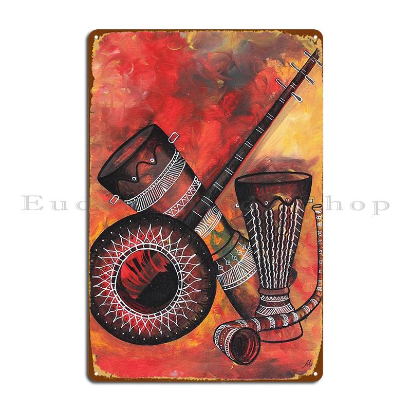 Music Instrument Metal Sign Ga - Musical Instrument Sign ulasan dan harga