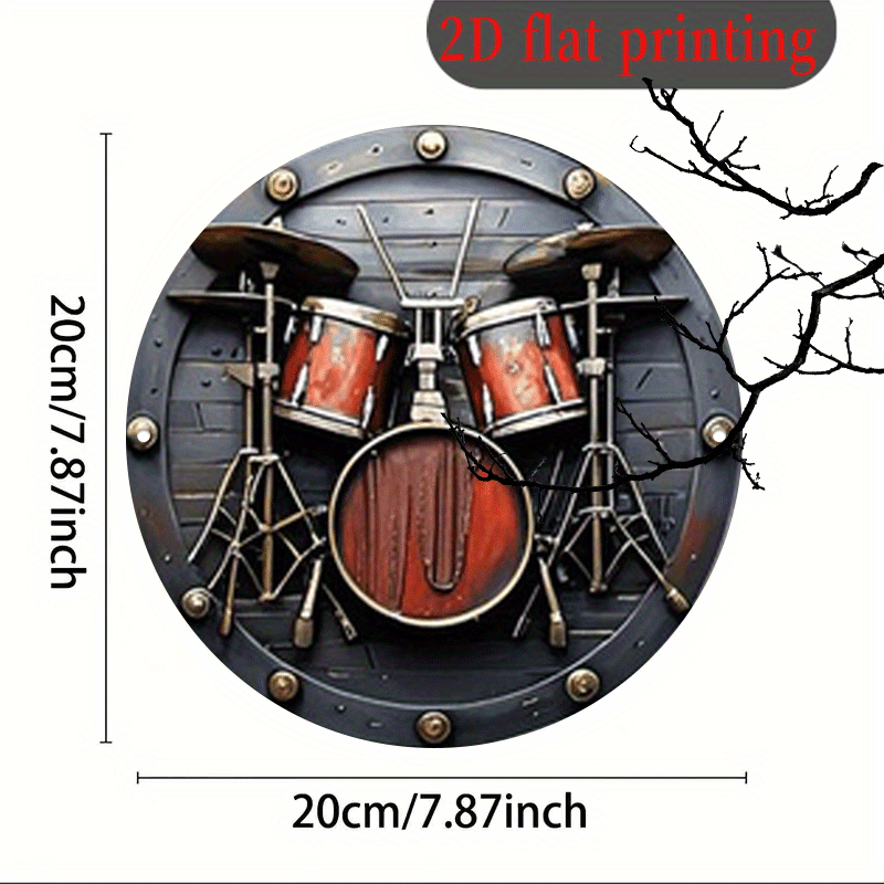 2D Flat, 1pc, 20.32x20.32 cm 2 - Musical Instrument Sign ulasan dan harga