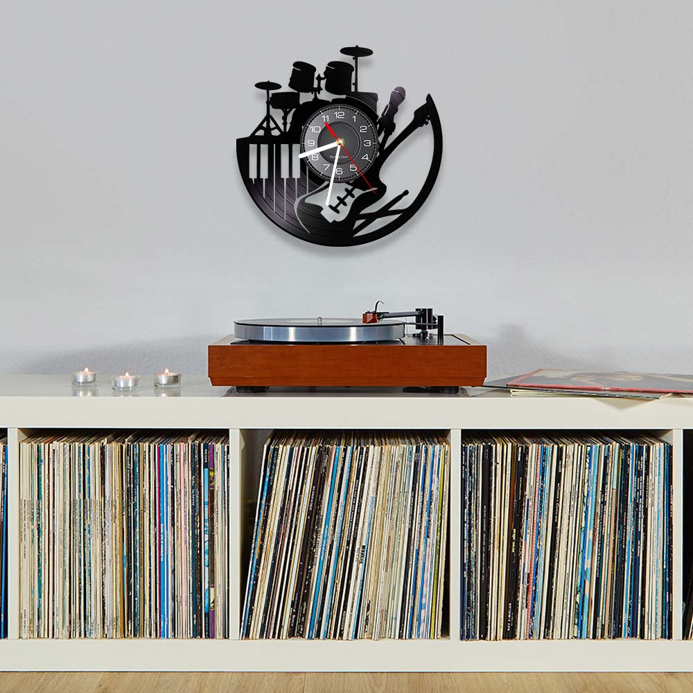 Electric Guitar Drum Rack Set  - Musical Instrument Sign ulasan dan harga