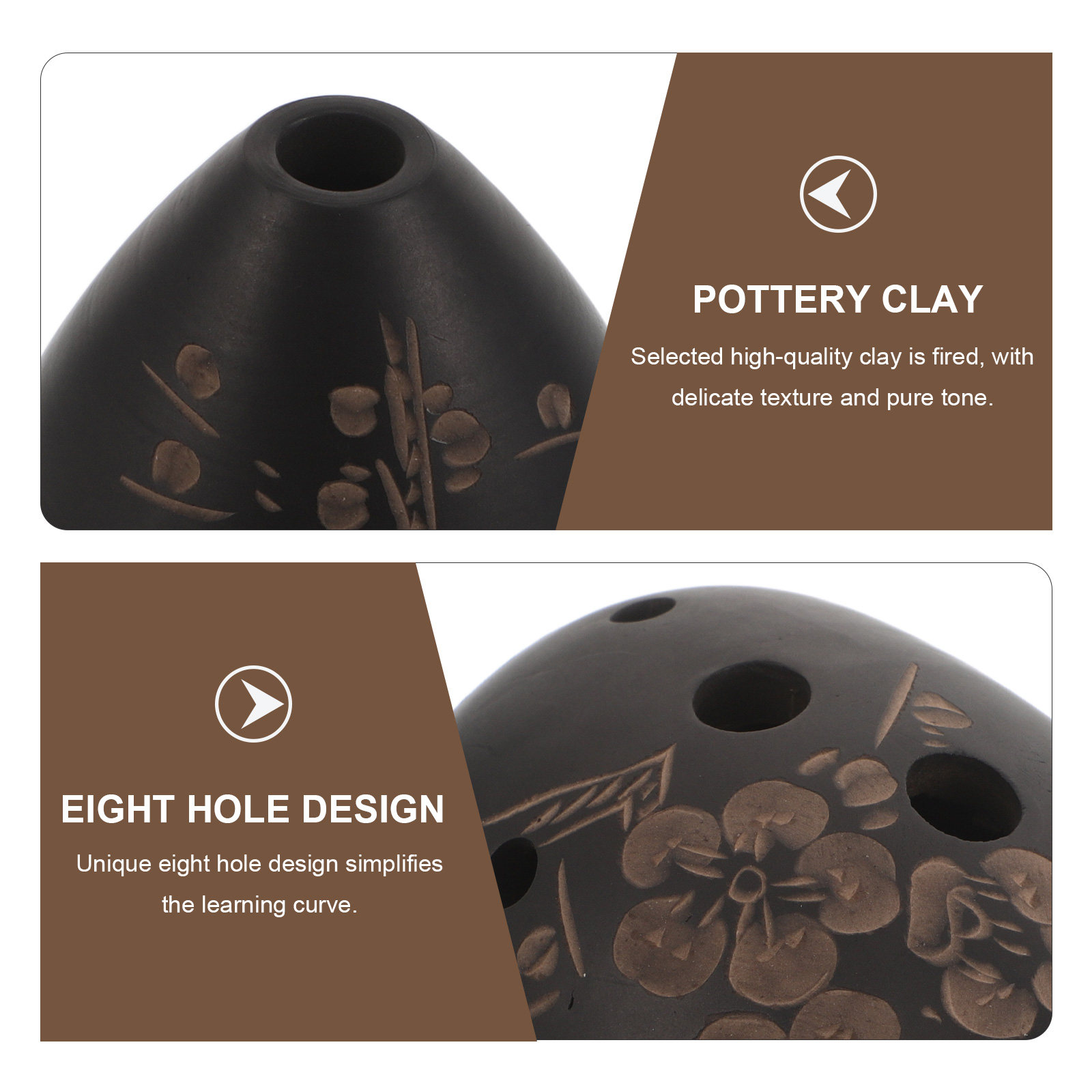 8 Hole Pottery Beginner Ocarin - Musical Instrument In Chinese ulasan dan harga