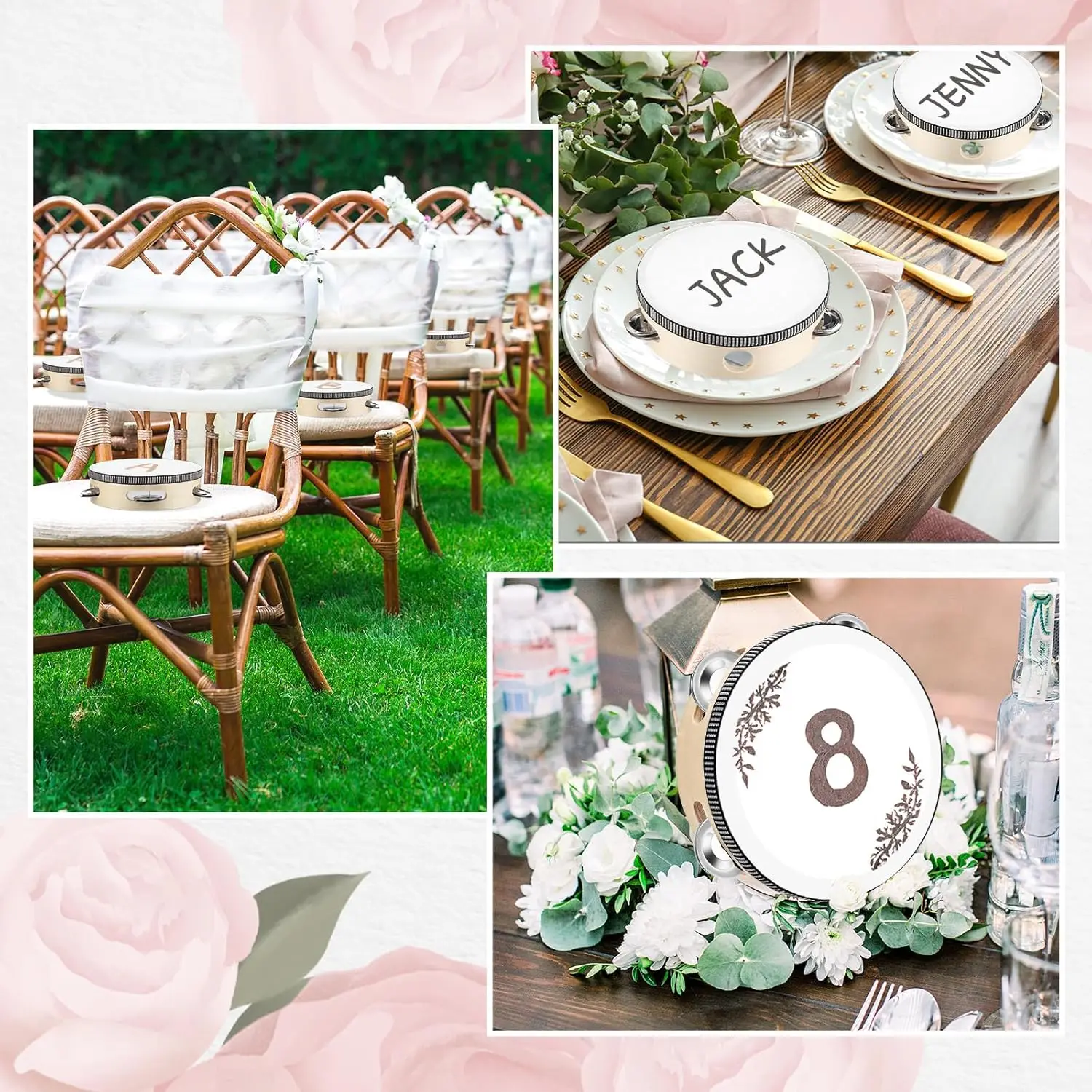 20-120Pcs Wedding Tambourines  - Musical Instrument In Chinese ulasan dan harga