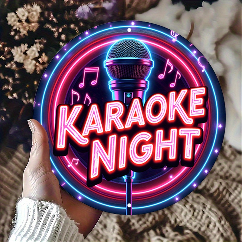 2D LED Neon Sign Karaoke Night - Musical Instrument Sign ulasan dan harga