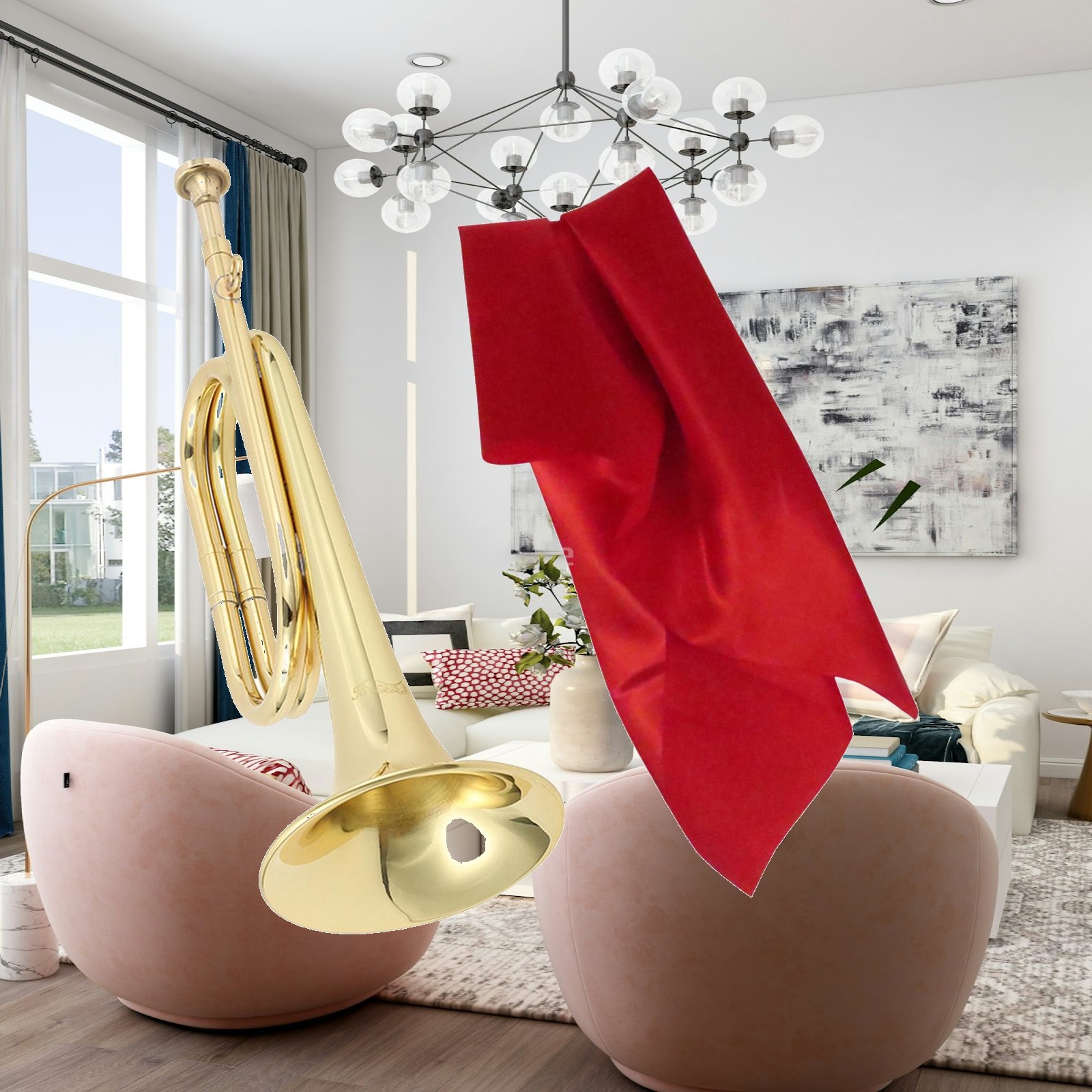 Mini Brass Instrument Trumpet  - Musical Instrument In Orchestra ulasan dan harga