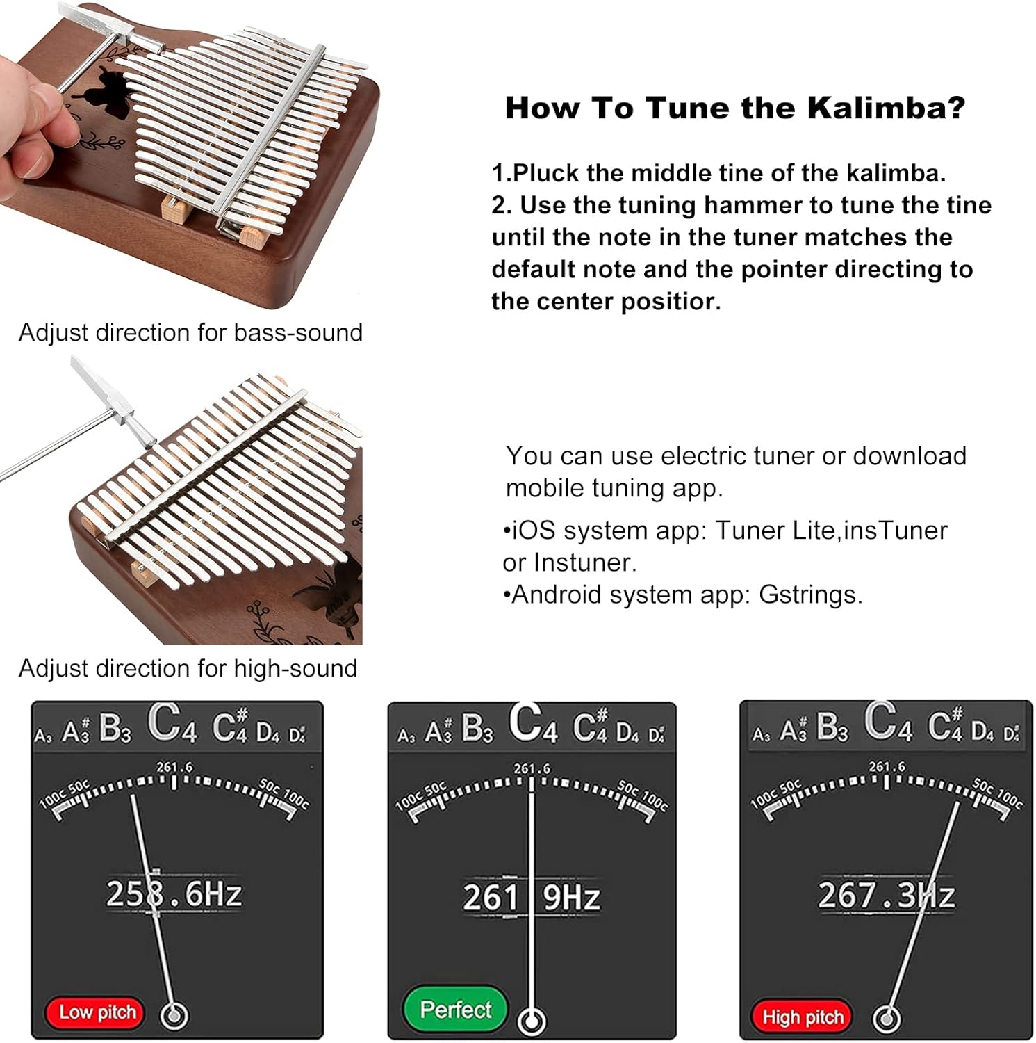 Kalimba 21 Keys Thumb Piano, N - Musical Instrument Kalimba ulasan dan harga