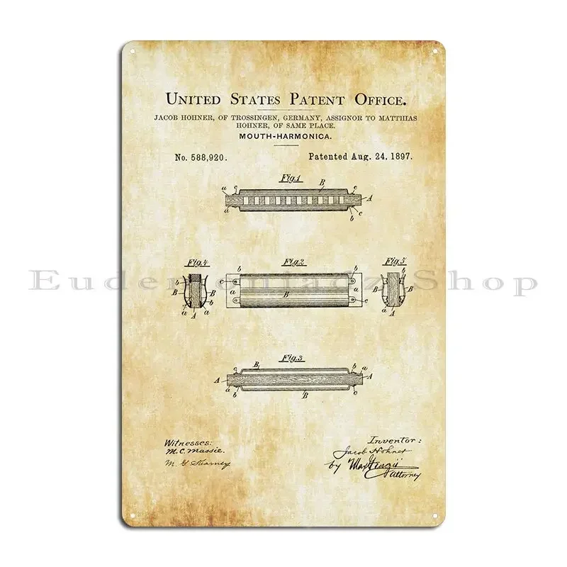 Hohner Harmonica Patent Player - Musical Instrument Sign ulasan dan harga